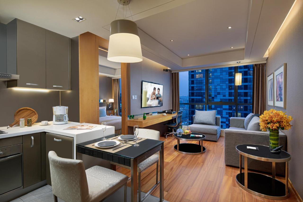 Apartamento Ascott Raffles City Pekín Exterior foto